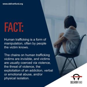 Fact: Trafficking is usually a form of manipulation by someone the victim already knows