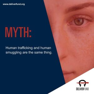 Myth: Human trafficking and human smuggling are the same thing